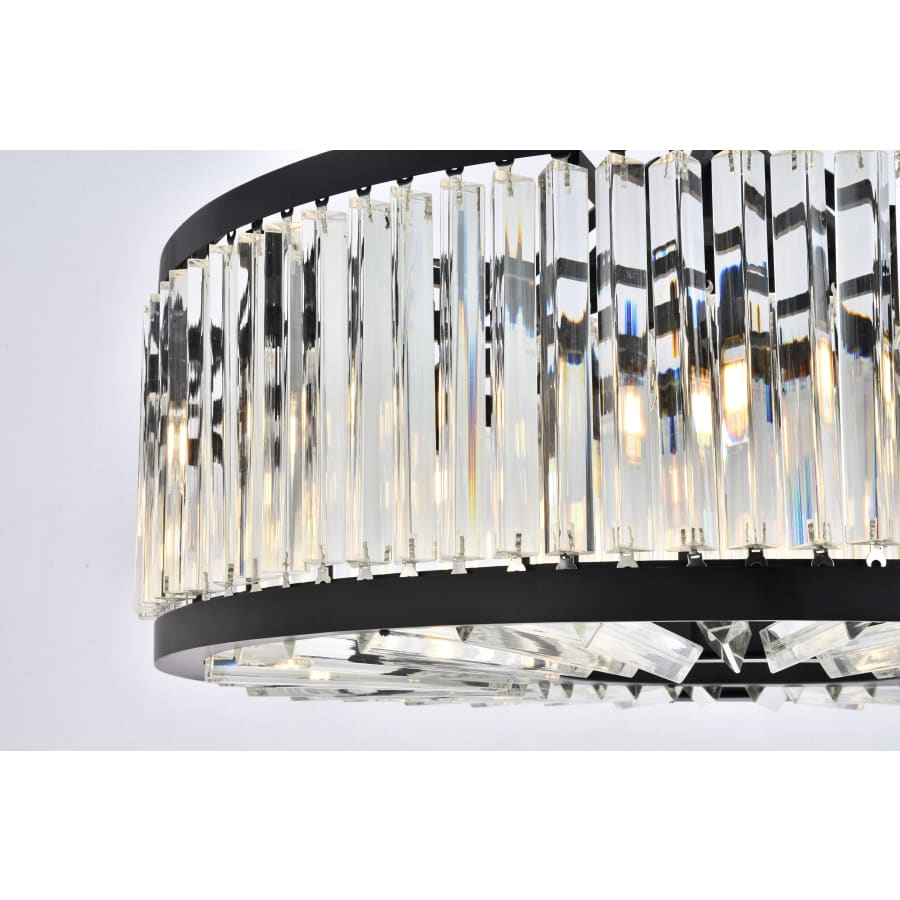 Elegant Lighting Chelsea 10 Light 36" Wide Crystal Drum Chandelier with Clear Royal Cut Crystals