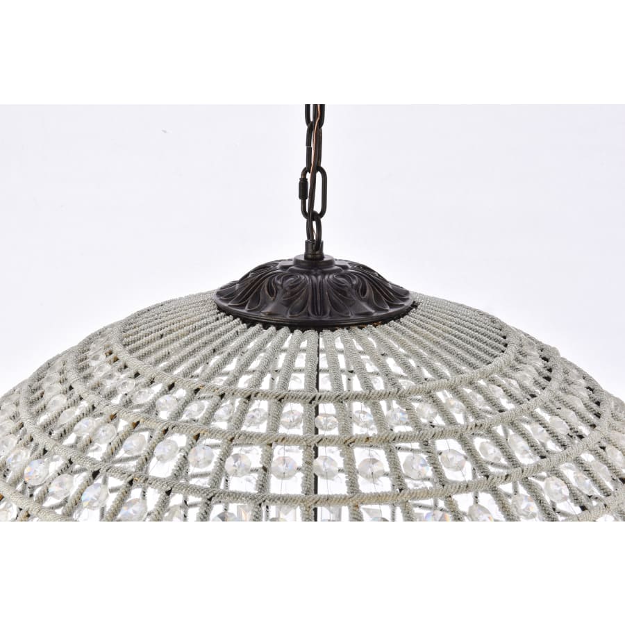 Elegant Lighting Olivia 8 Light 36" Wide Crystal Globe Chandelier with Clear Royal Cut Crystals