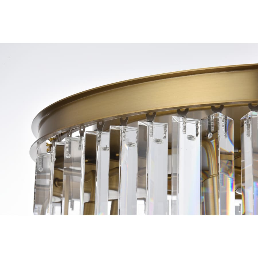 Elegant Lighting Sydney 8 Light 32" Wide Crystal Drum Chandelier