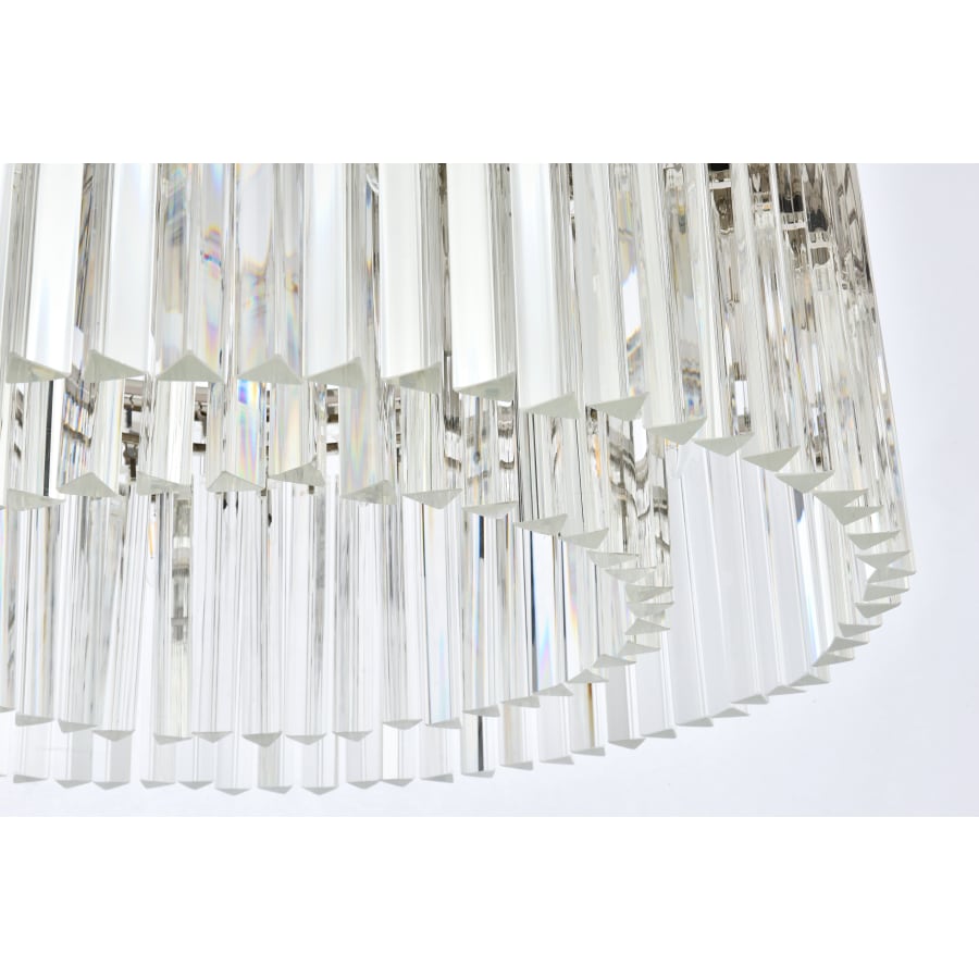 Elegant Lighting Sydney 8 Light 32" Wide Crystal Drum Chandelier with Clear Royal Cut Crystals