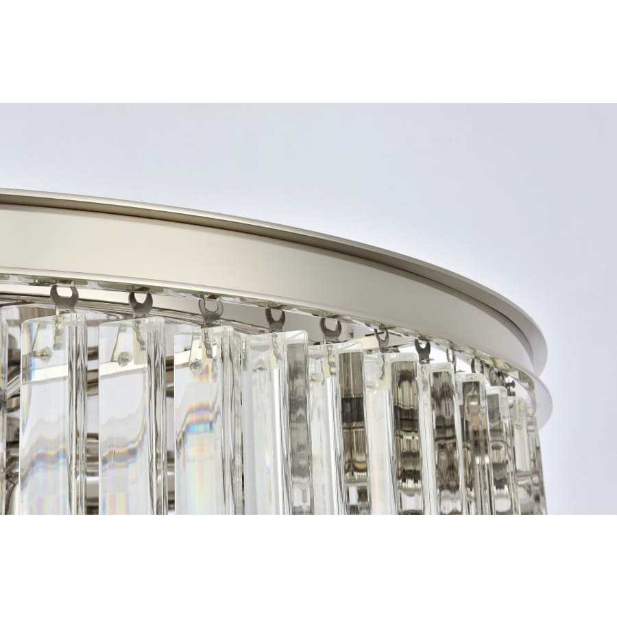 Elegant Lighting Sydney 8 Light 32" Wide Crystal Drum Chandelier with Clear Royal Cut Crystals