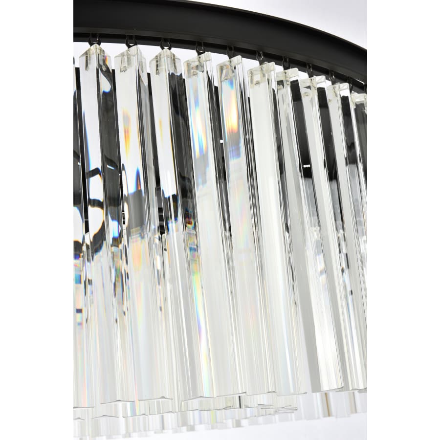 Elegant Lighting Sydney 10 Light 44" Wide Crystal Drum Chandelier with Clear Royal Cut Crystals