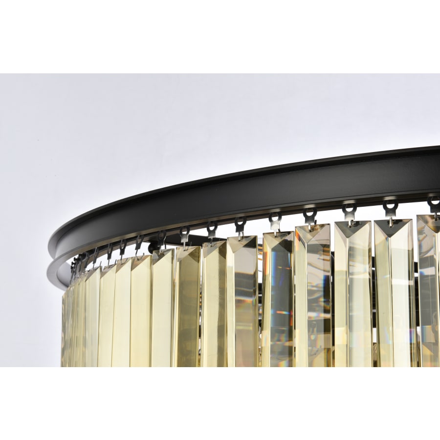 Elegant Lighting Sydney 33 Light 44" Wide Crystal Chandelier with Golden Teak Royal Cut Crystals