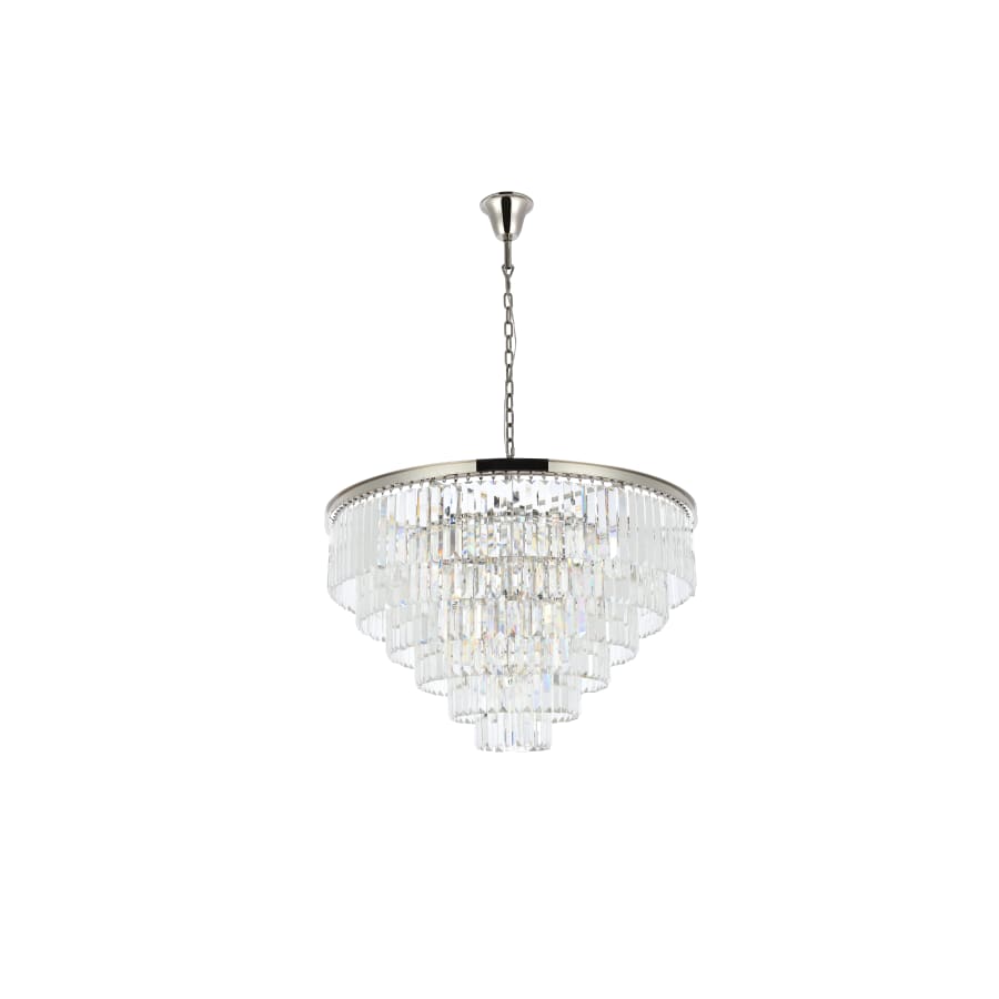 Elegant Lighting Sydney 33 Light 44" Wide Crystal Chandelier with Clear Royal Cut Crystals