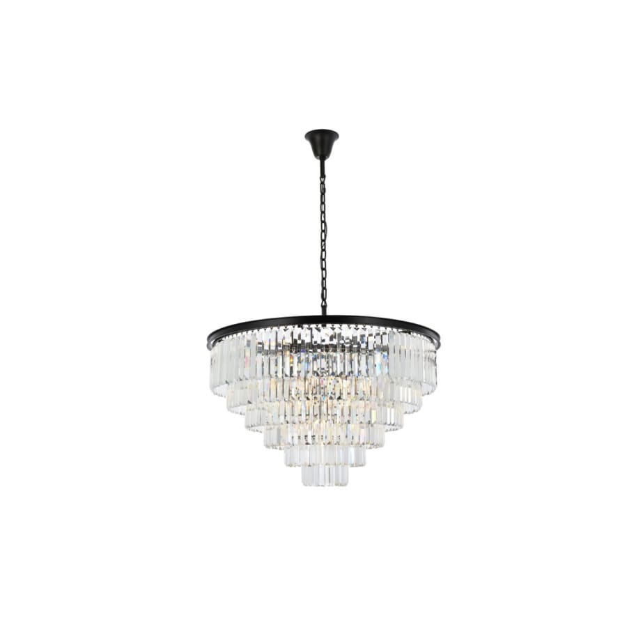 Elegant Lighting Sydney 33 Light 44" Wide Crystal Chandelier with Clear Royal Cut Crystals