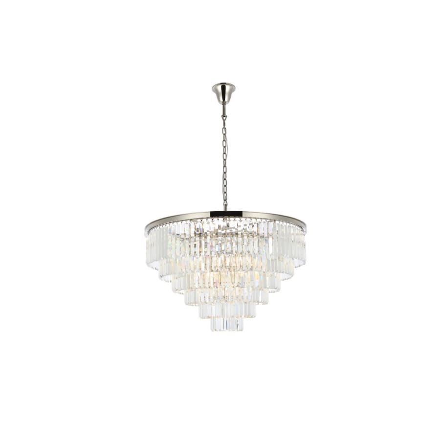 Elegant Lighting Sydney 33 Light 44" Wide Crystal Chandelier with Clear Royal Cut Crystals