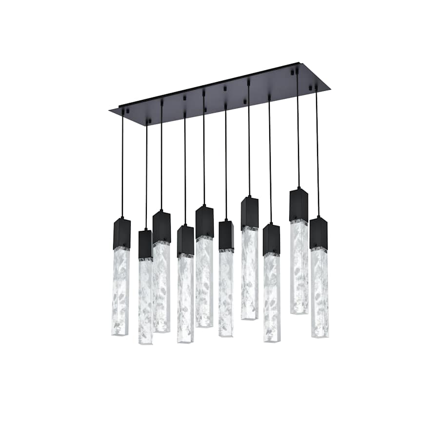 Elegant Lighting Aurora 42" Wide Crystal Linear Pendant