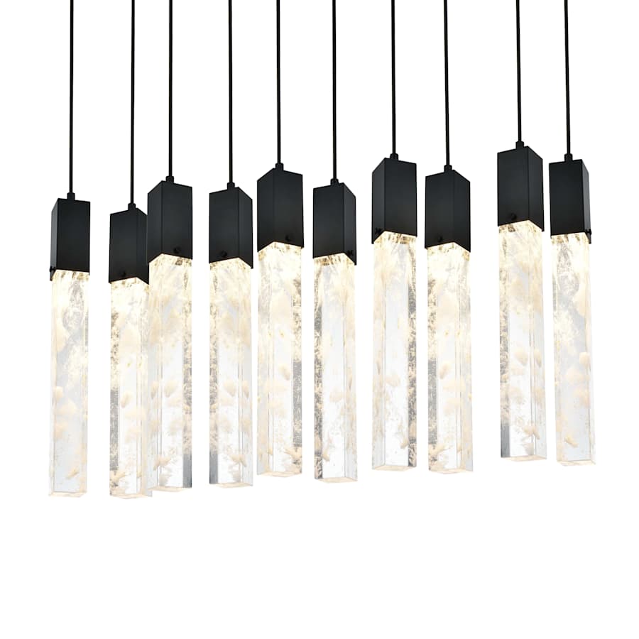 Elegant Lighting Aurora 42" Wide Crystal Linear Pendant