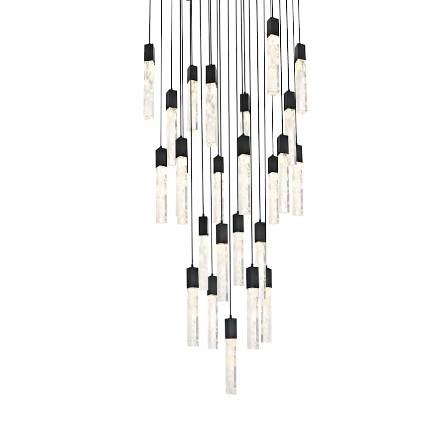 Elegant Lighting Aurora 36" Wide Crystal Chandelier