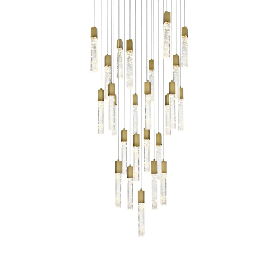 Elegant Lighting Aurora 36" Wide Crystal Chandelier