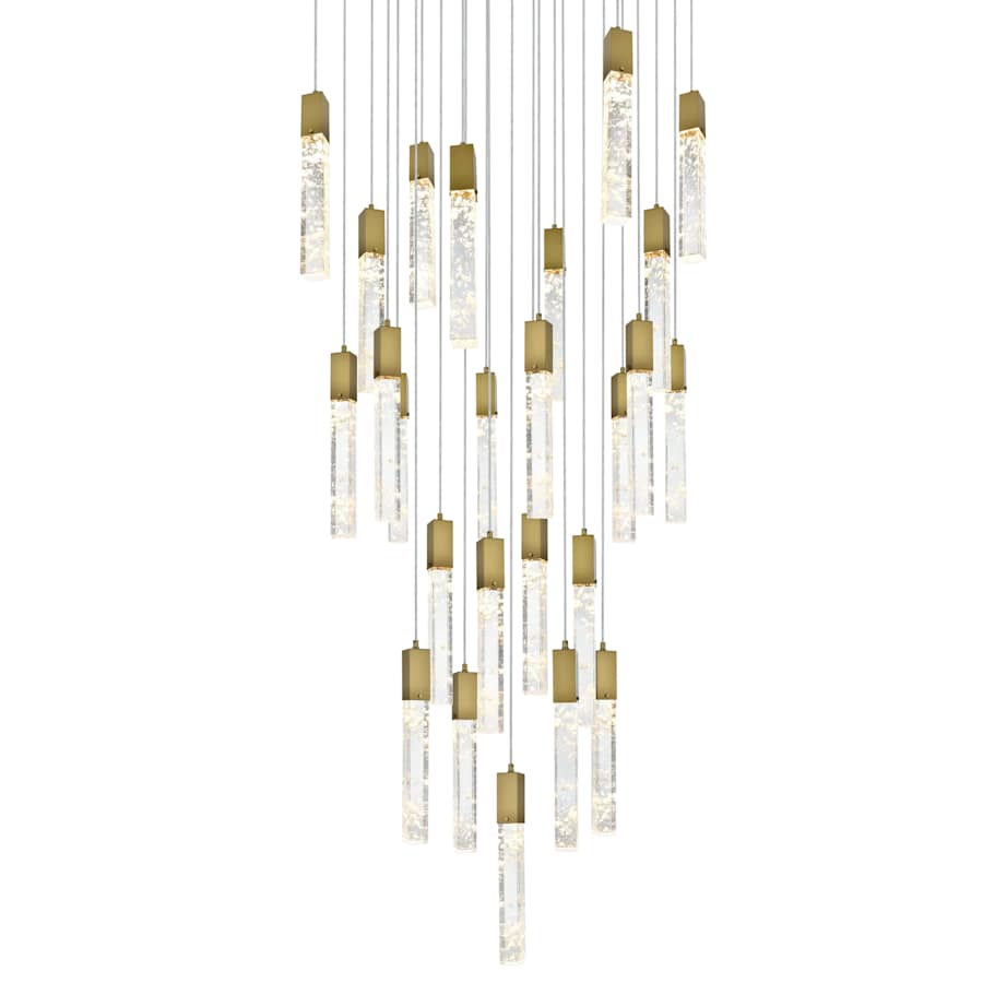 Elegant Lighting Aurora 36" Wide Crystal Chandelier