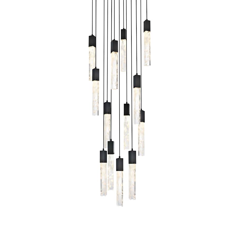 Elegant Lighting Aurora 30" Wide Crystal Chandelier