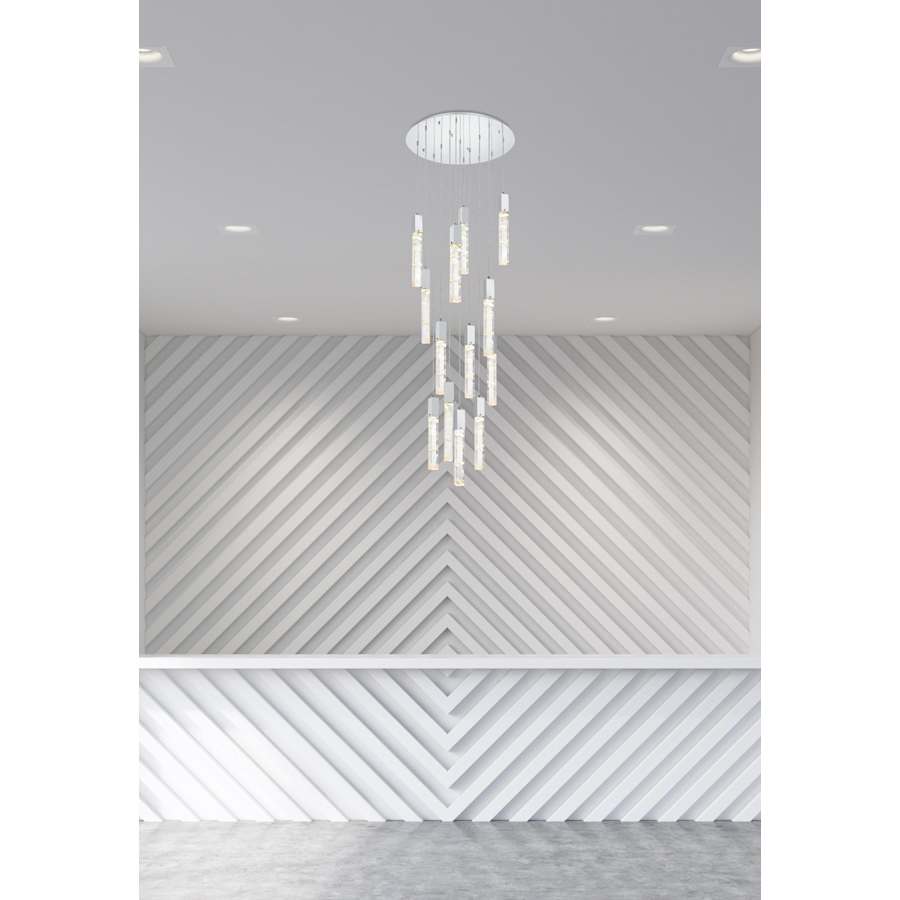 Elegant Lighting Aurora 30" Wide Crystal Chandelier