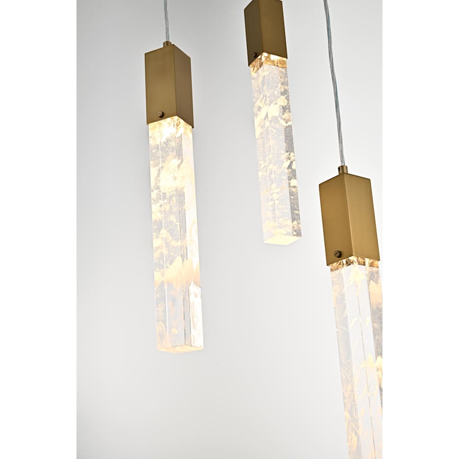 Elegant Lighting Aurora 30" Wide Crystal Chandelier