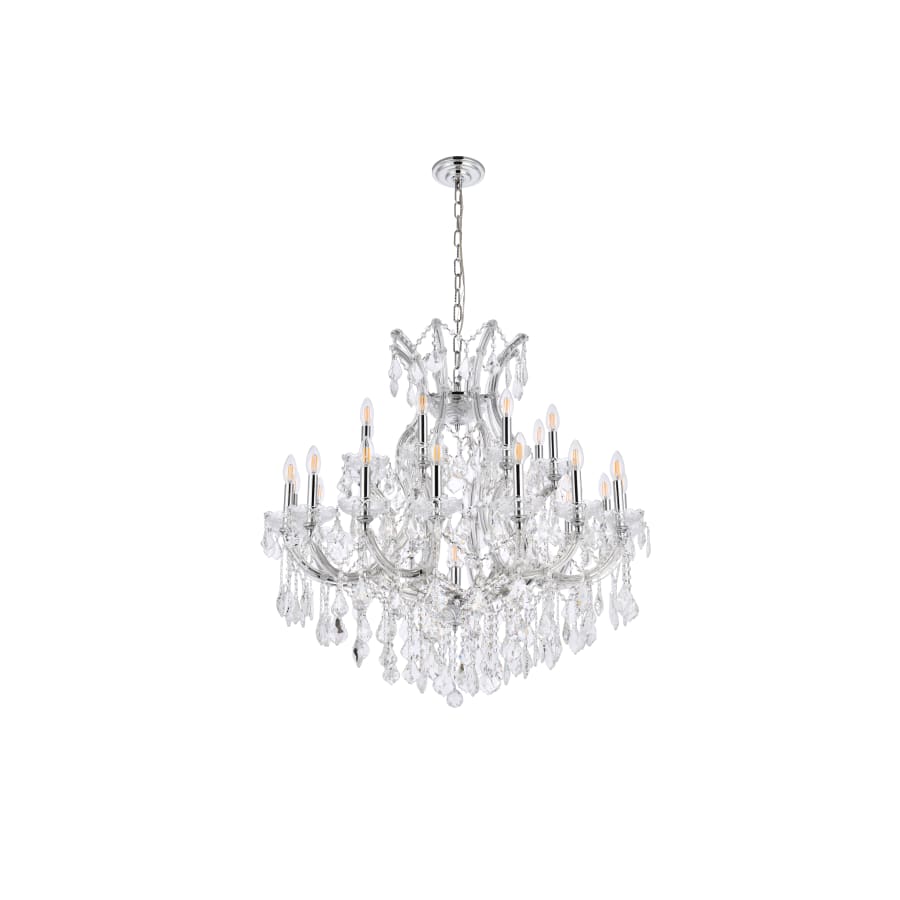 Elegant Lighting Maria Theresa 24 Light 36" Wide Crystal Chandelier with Clear Royal Cut Crystals