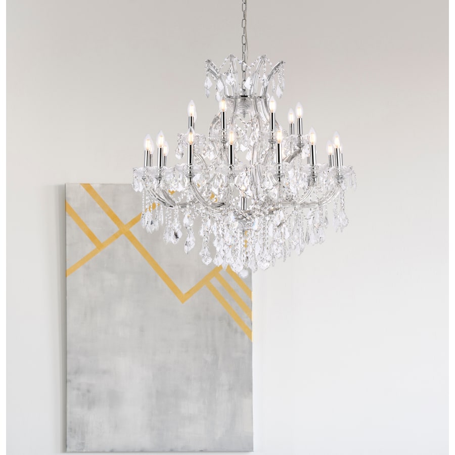 Elegant Lighting Maria Theresa 24 Light 36" Wide Crystal Chandelier with Clear Royal Cut Crystals