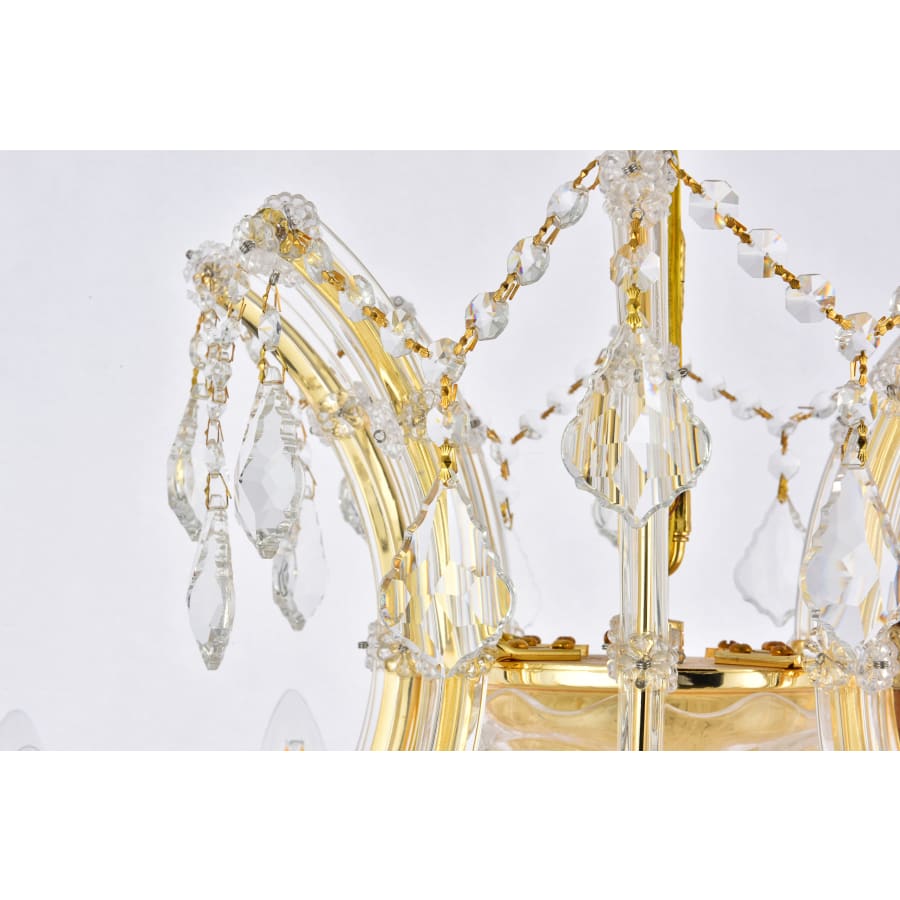 Elegant Lighting Maria Theresa 24 Light 36" Wide Crystal Chandelier with Clear Royal Cut Crystals