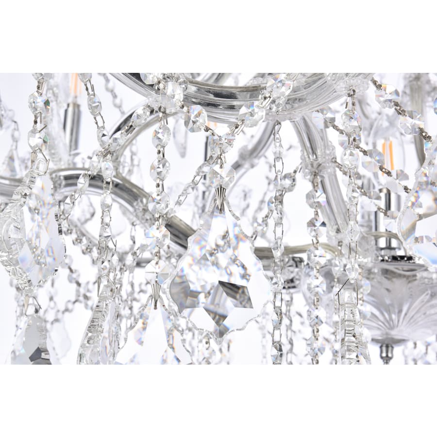 Elegant Lighting Maria Theresa 28 Light 38" Wide Crystal Chandelier with Clear Royal Cut Crystals