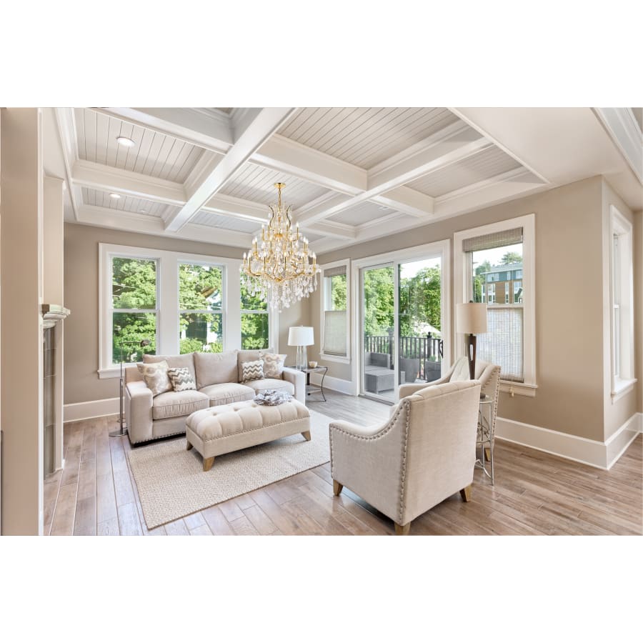 Elegant Lighting Maria Theresa 28 Light 38" Wide Crystal Chandelier with Clear Royal Cut Crystals