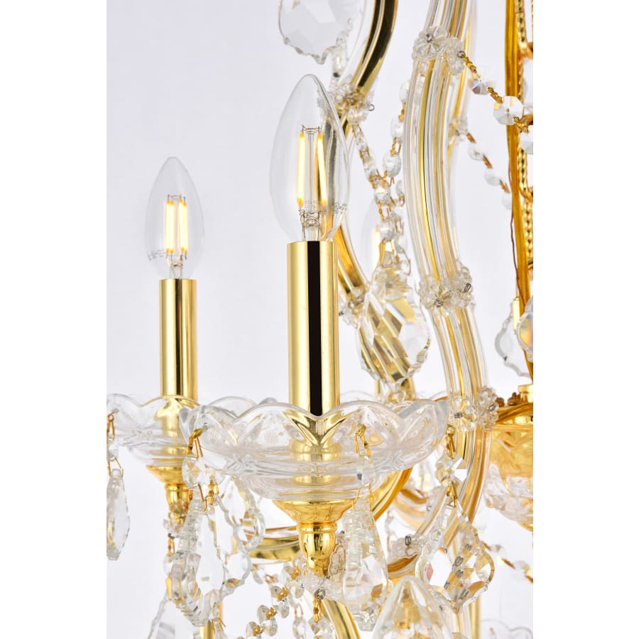 Elegant Lighting Maria Theresa 28 Light 38" Wide Crystal Chandelier with Clear Royal Cut Crystals