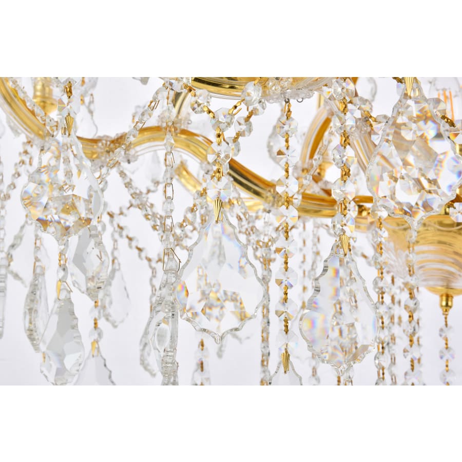 Elegant Lighting Maria Theresa 28 Light 38" Wide Crystal Chandelier with Clear Royal Cut Crystals