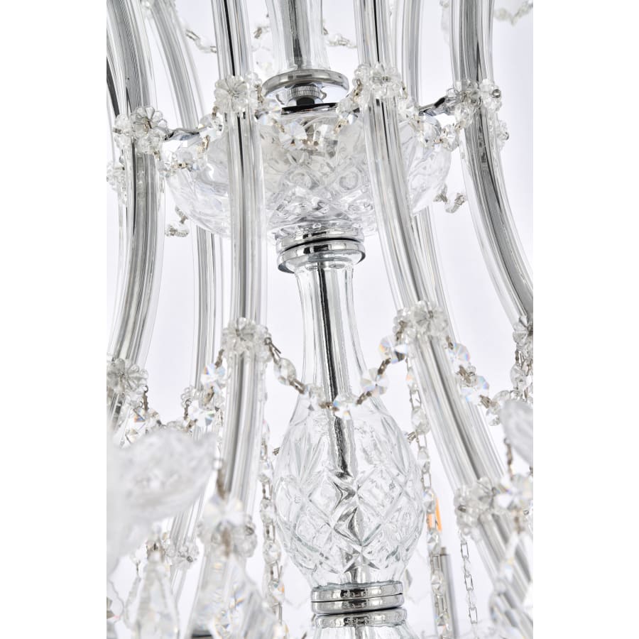 Elegant Lighting Maria Theresa 36 Light 46" Wide Crystal Chandelier with Clear Royal Cut Crystals