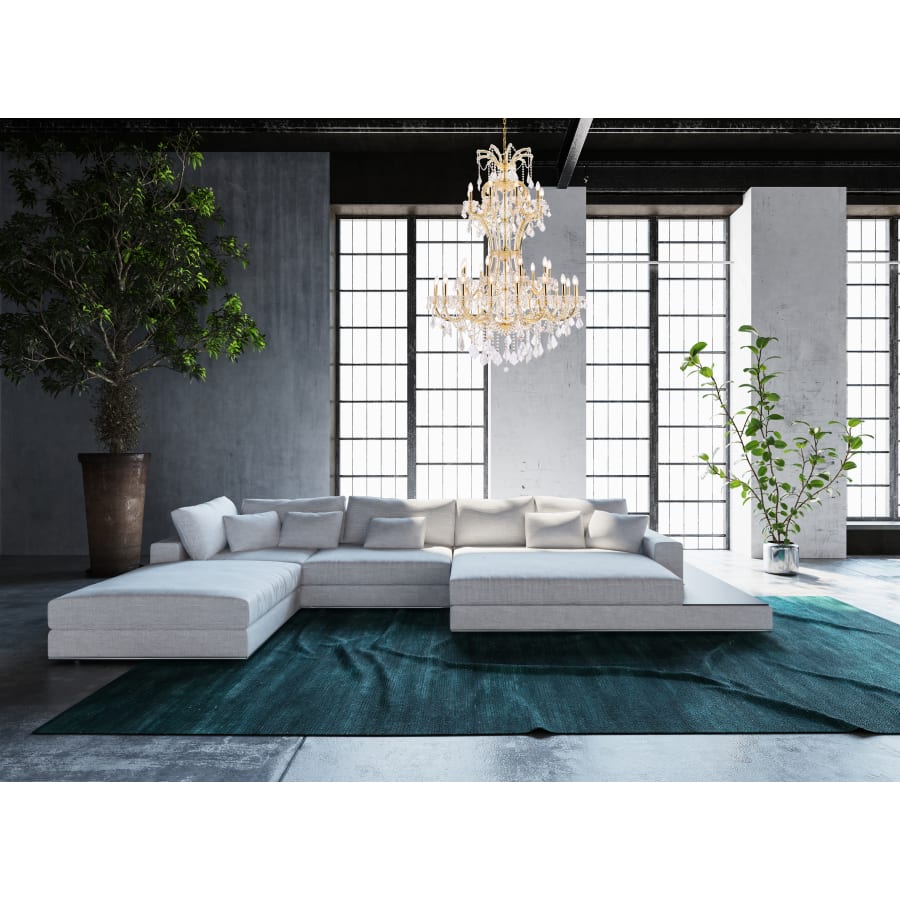 Elegant Lighting Maria Theresa 36 Light 46" Wide Crystal Chandelier with Clear Royal Cut Crystals