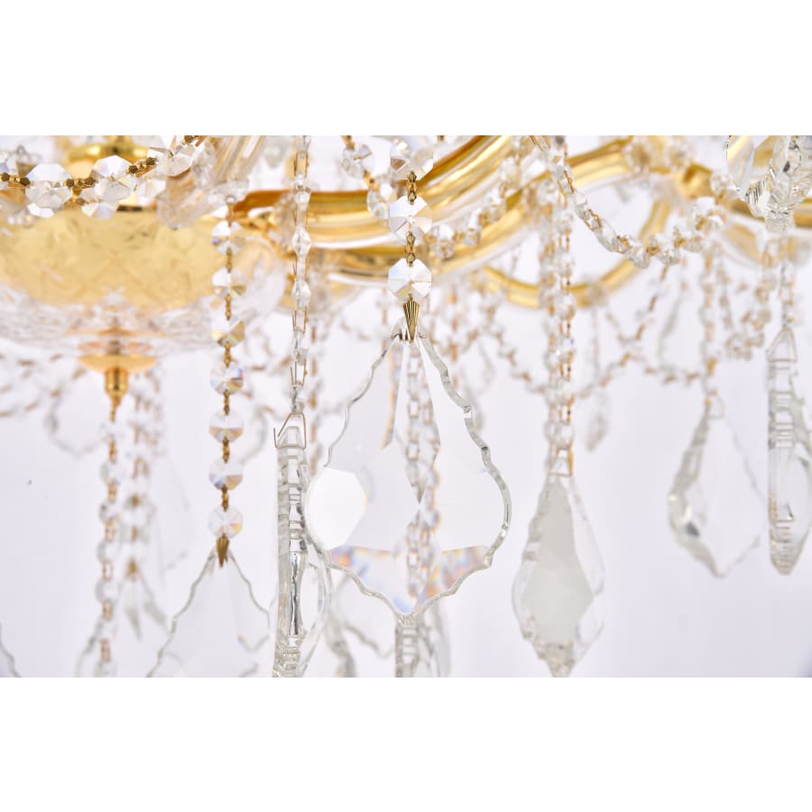 Elegant Lighting Maria Theresa 36 Light 46" Wide Crystal Chandelier with Clear Royal Cut Crystals