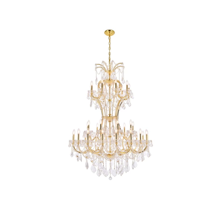 Elegant Lighting Maria Theresa 36 Light 46" Wide Crystal Chandelier with Clear Royal Cut Crystals