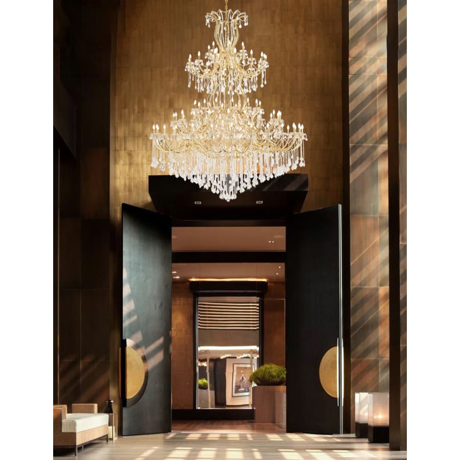 Elegant Lighting Maria Theresa 84 Light 96" Wide Crystal Chandelier with Clear Royal Cut Crystals