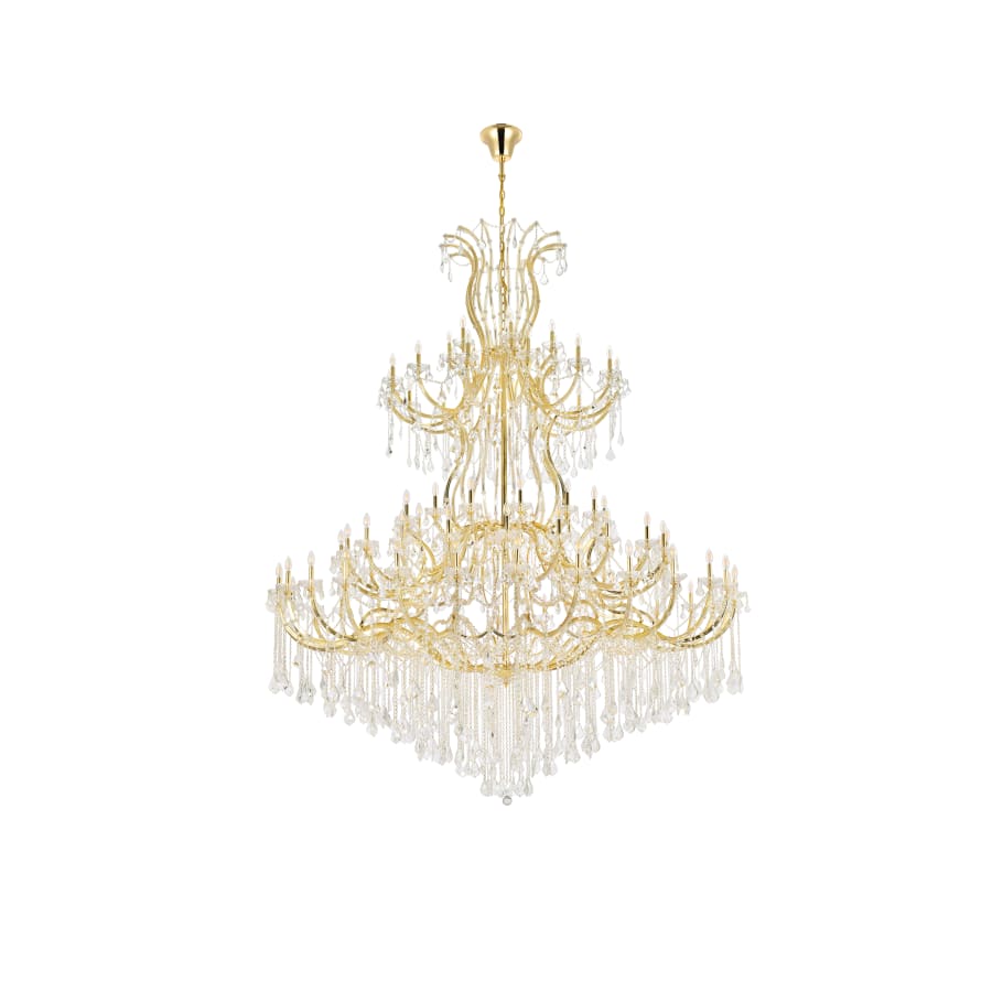 Elegant Lighting Maria Theresa 84 Light 96" Wide Crystal Chandelier with Clear Royal Cut Crystals