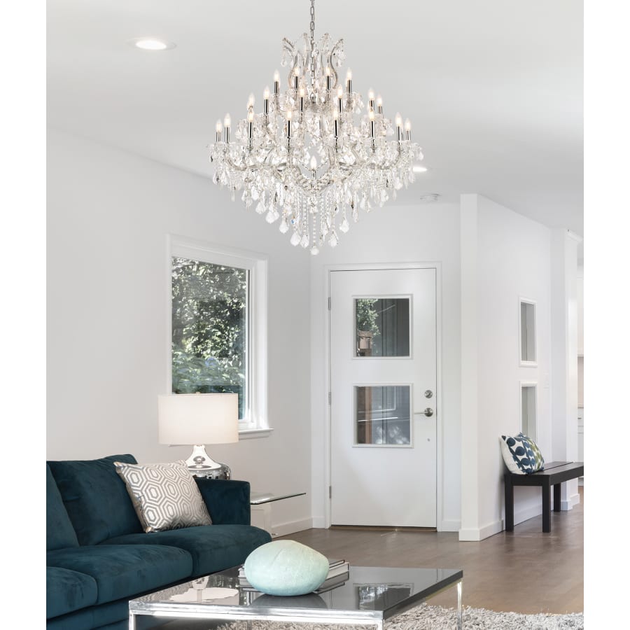 Elegant Lighting Maria Theresa 37 Light 44" Wide Crystal Chandelier with Clear Royal Cut Crystals