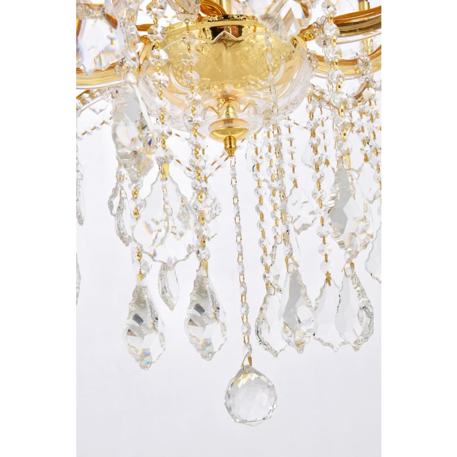 Elegant Lighting Maria Theresa 37 Light 44" Wide Crystal Chandelier with Clear Royal Cut Crystals