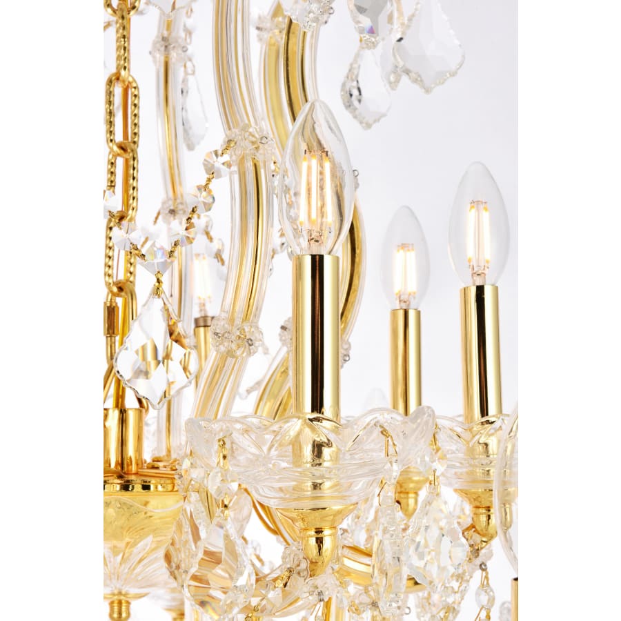 Elegant Lighting Maria Theresa 37 Light 44" Wide Crystal Chandelier with Clear Royal Cut Crystals