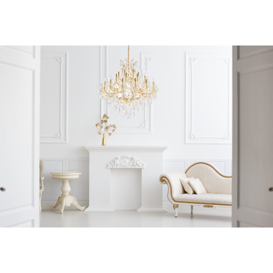 Elegant Lighting Maria Theresa 37 Light 44" Wide Crystal Chandelier with Clear Royal Cut Crystals