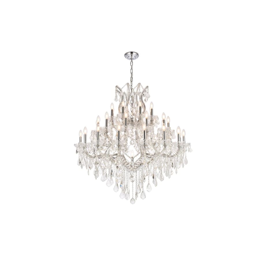 Elegant Lighting Maria Theresa 37 Light 44" Wide Crystal Chandelier with Clear Royal Cut Crystals