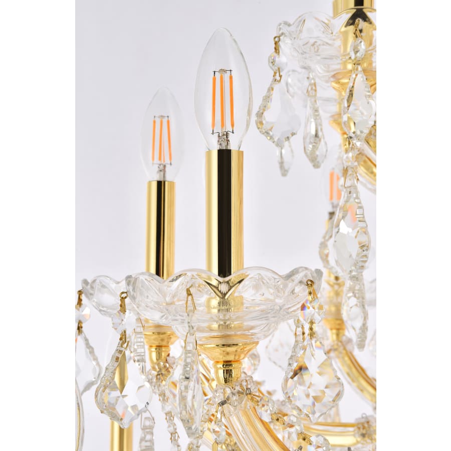 Elegant Lighting Maria Theresa 49 Light 46" Wide Crystal Chandelier with Clear Royal Cut Crystals