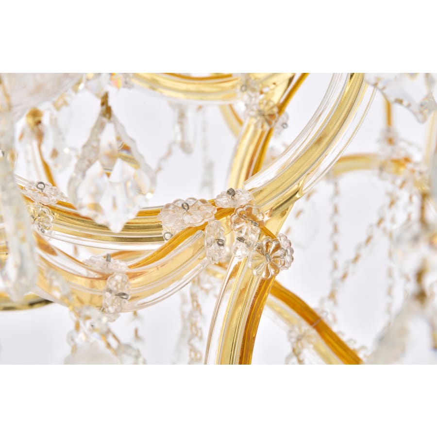 Elegant Lighting Maria Theresa 49 Light 46" Wide Crystal Chandelier with Clear Royal Cut Crystals