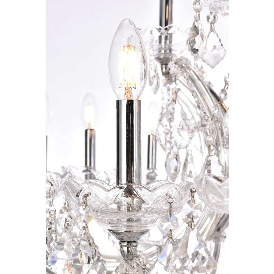 Elegant Lighting Maria Theresa 49 Light 60" Wide Crystal Chandelier with Clear Royal Cut Crystals