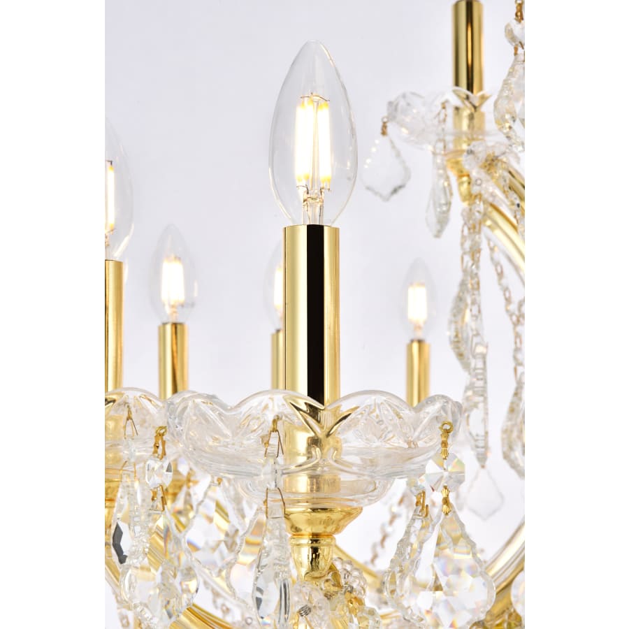 Elegant Lighting Maria Theresa 49 Light 60" Wide Crystal Chandelier with Clear Royal Cut Crystals
