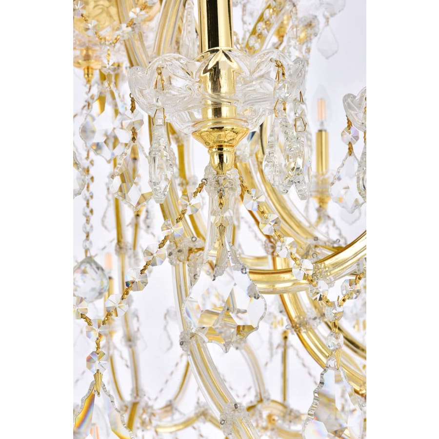 Elegant Lighting Maria Theresa 49 Light 60" Wide Crystal Chandelier with Clear Royal Cut Crystals