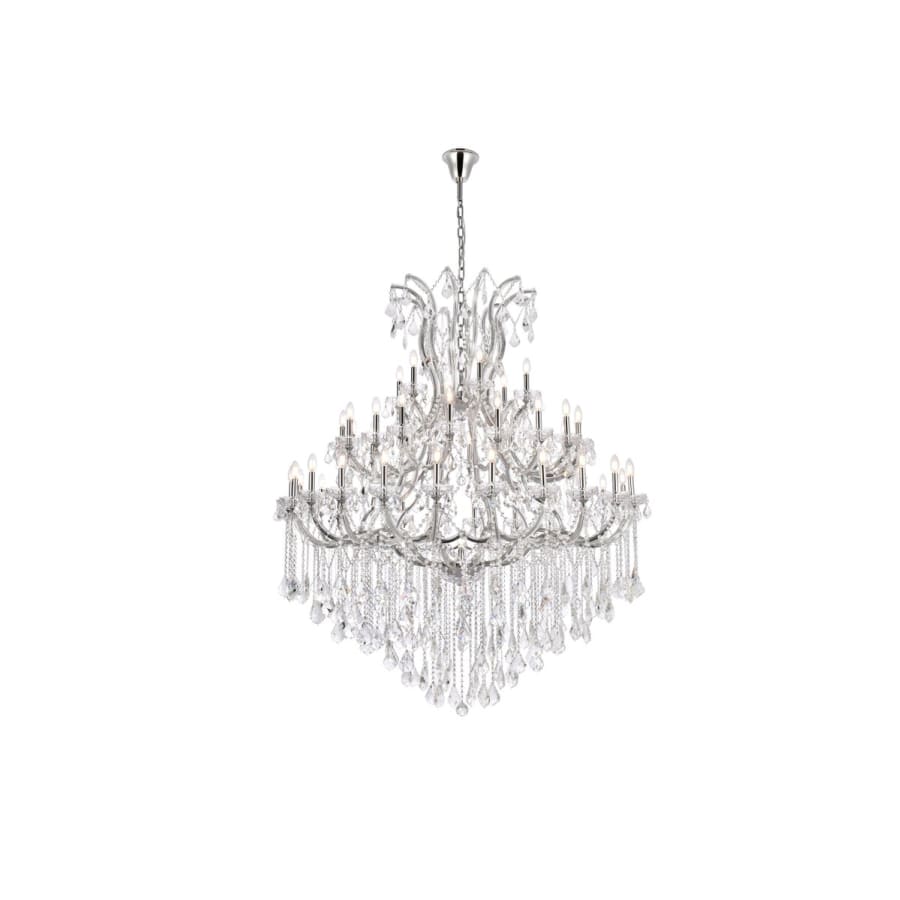 Elegant Lighting Maria Theresa 49 Light 60" Wide Crystal Chandelier with Clear Royal Cut Crystals