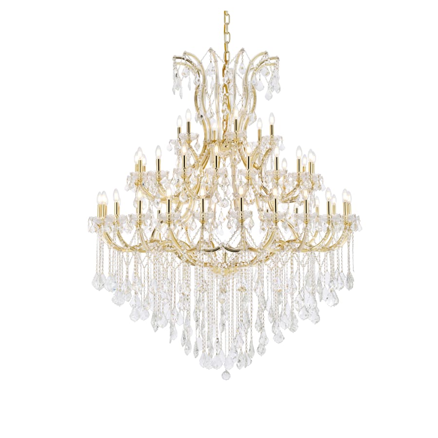 Elegant Lighting Maria Theresa 49 Light 60" Wide Crystal Chandelier with Clear Royal Cut Crystals