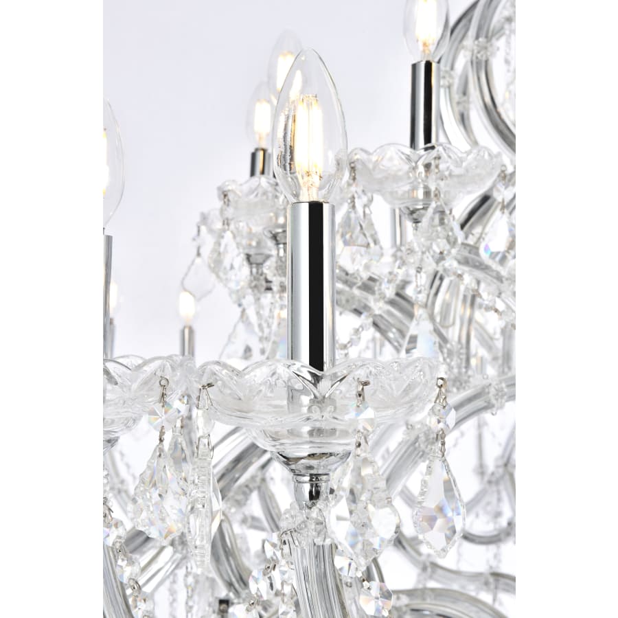 Elegant Lighting Maria Theresa 49 Light 72" Wide Crystal Chandelier with Clear Royal Cut Crystals