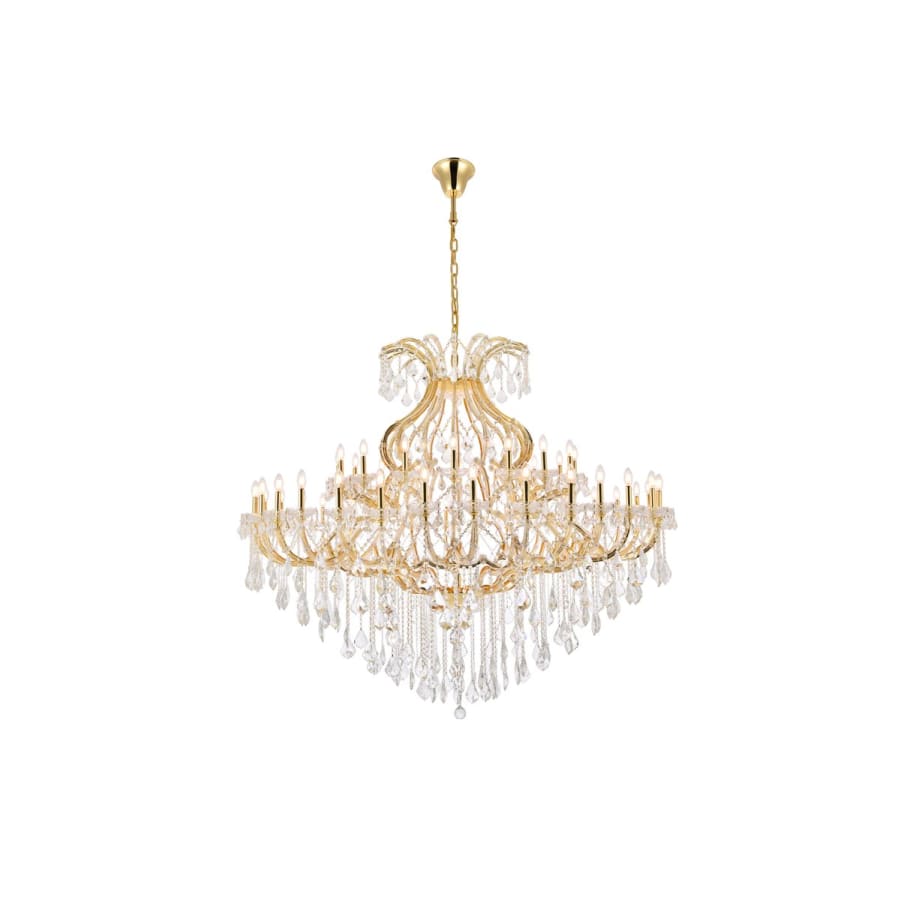 Elegant Lighting Maria Theresa 49 Light 72" Wide Crystal Chandelier with Clear Royal Cut Crystals