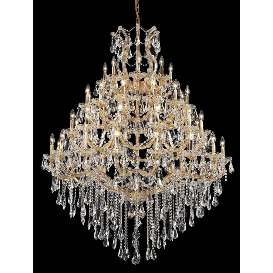 Elegant Lighting Maria Theresa 49 Light 46" Wide Crystal Chandelier with Clear Royal Cut Crystals