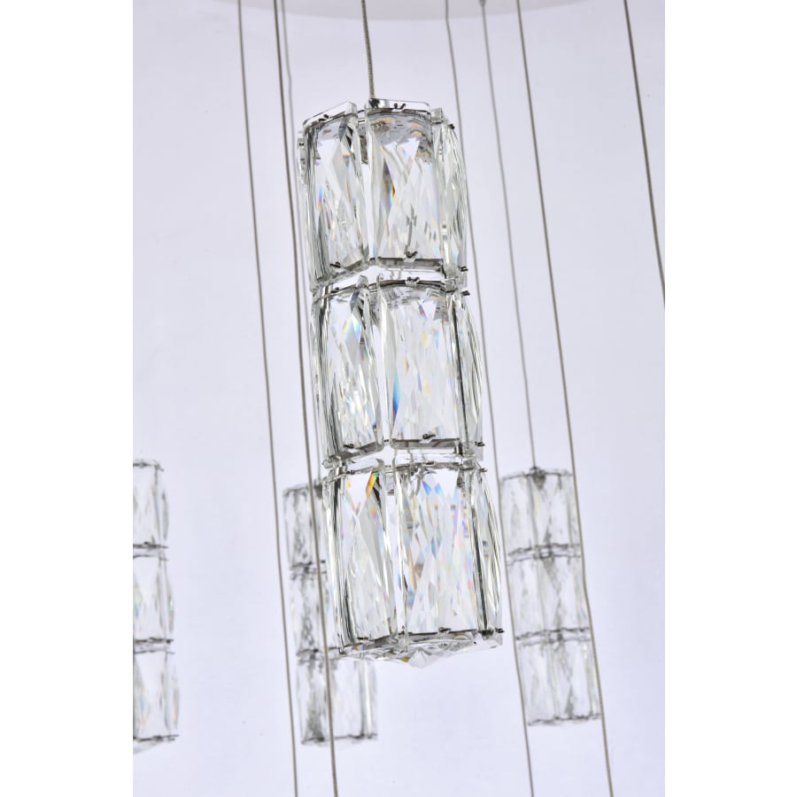 Elegant Lighting Polaris 20 Light 38" Wide LED Crystal Chandelier