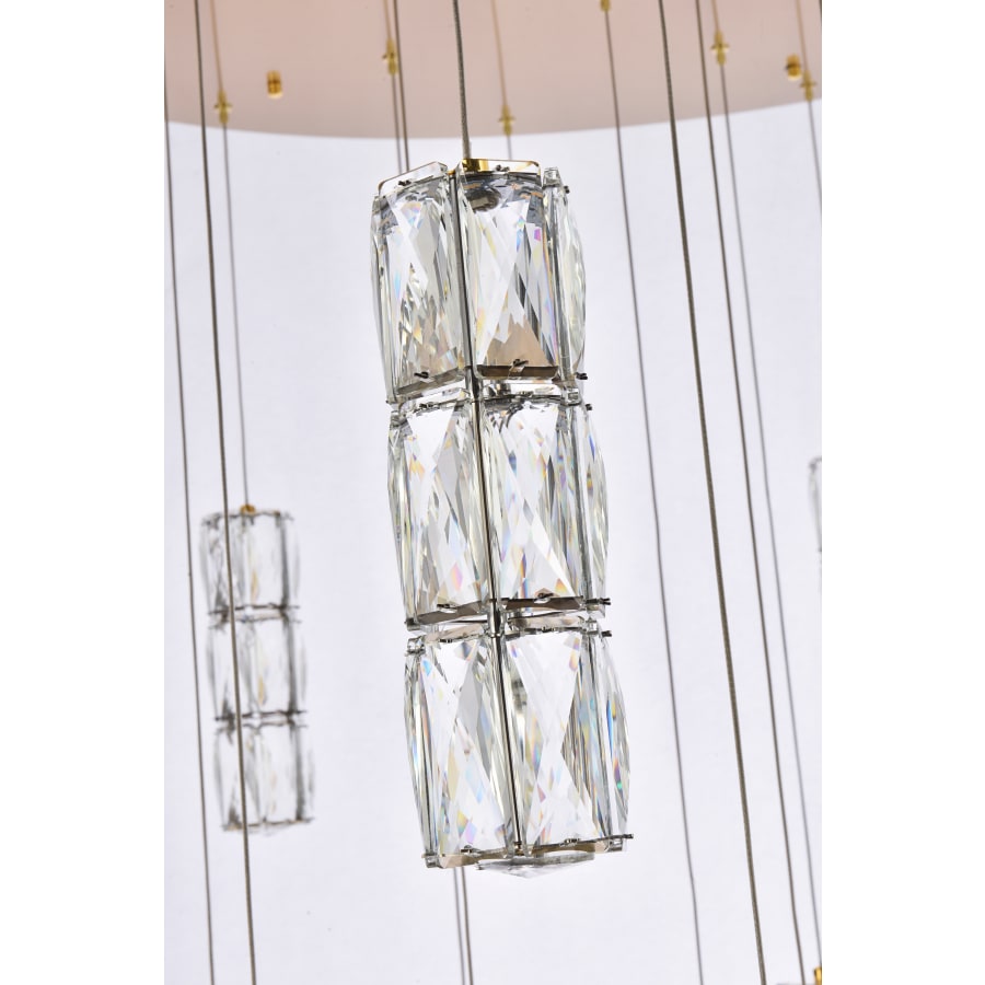 Elegant Lighting Polaris 20 Light 38" Wide LED Crystal Chandelier
