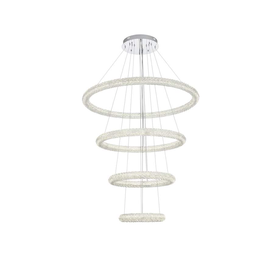 Elegant Lighting Bowen 42" Wide Ring Chandelier
