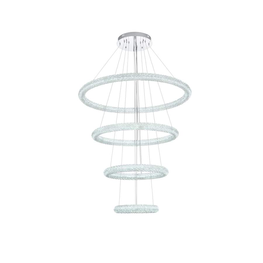 Elegant Lighting Bowen 42" Wide Ring Chandelier
